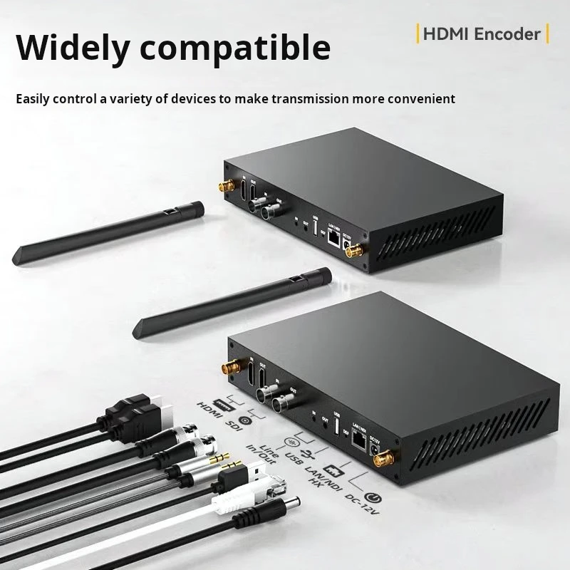 4k Hd Video Encoder Hdmi Sdi To Ip Encoder Decoder All-in-one Wifi6 Live Streaming Media Push Stream. Multi-platform Live Stream
