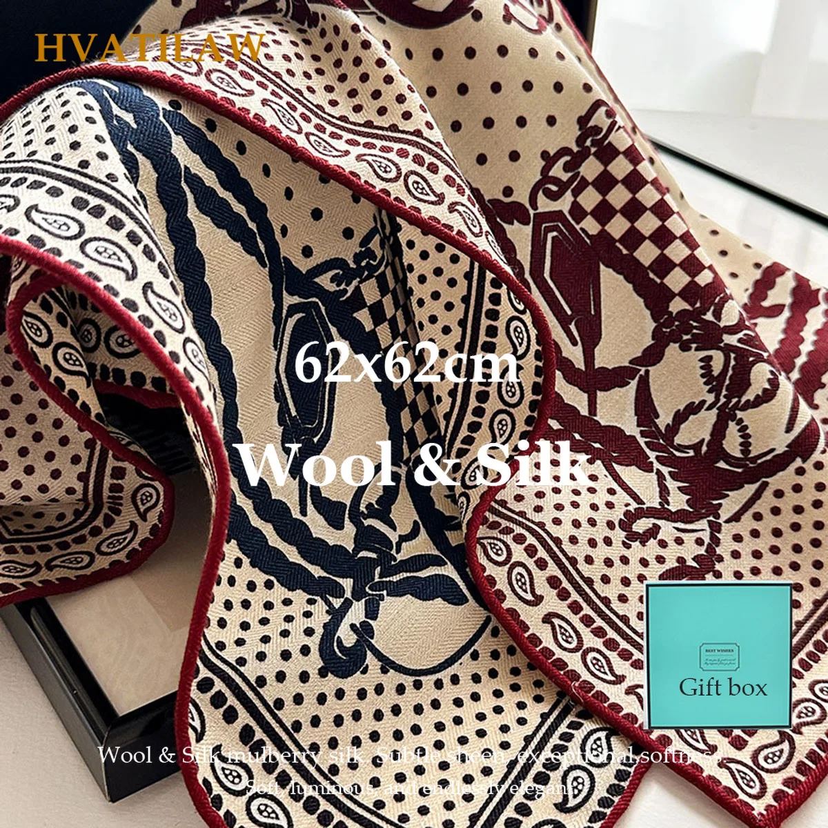 82-ウール-18-シルクスカーフ-62x62cm-女性両面プリントスクエアショール高級バンダナヘッドスカーフネッカチーフヒジャブラップギフトボックス