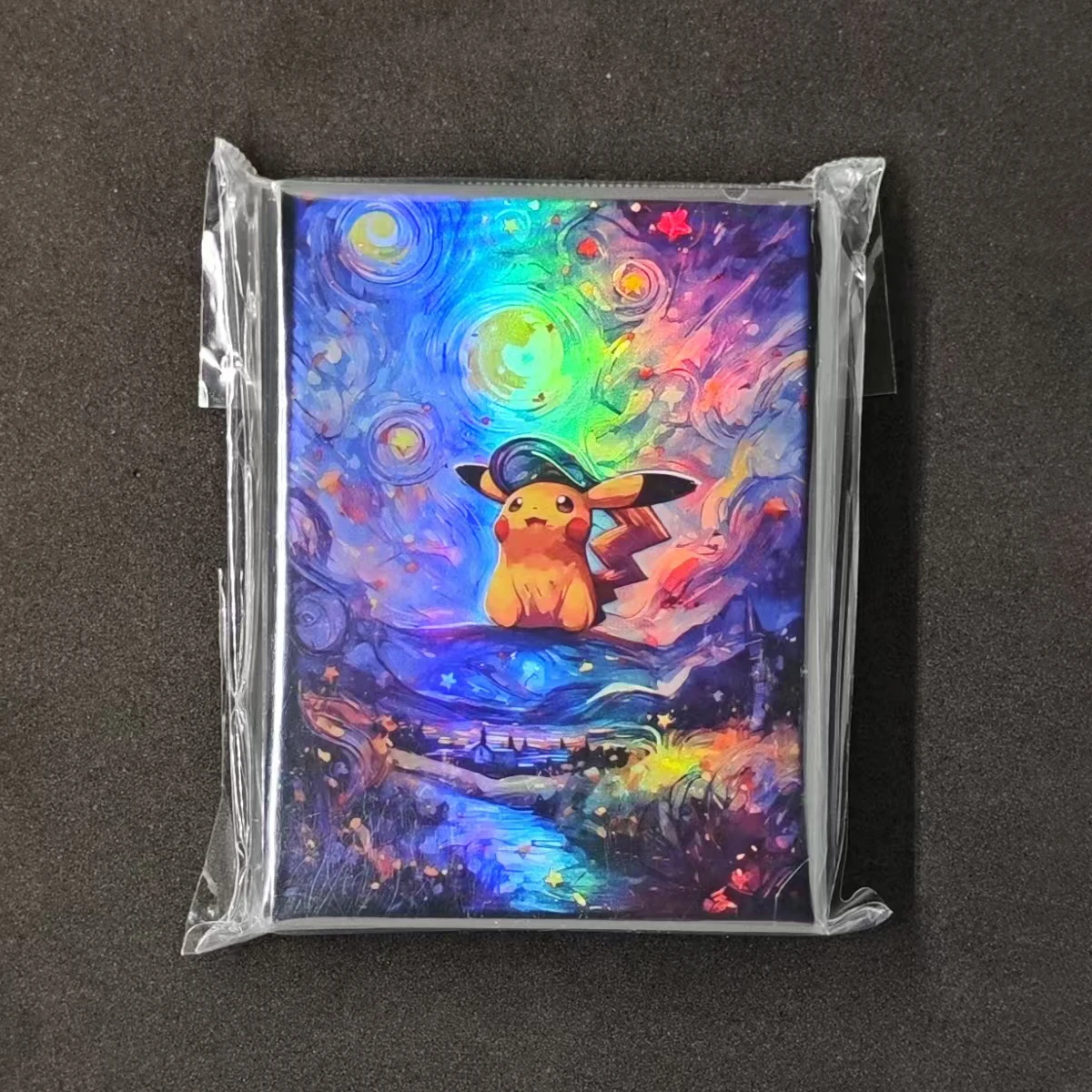 66X91 مللي متر 64 قطعة/المجموعة PTCG السماء المرصعة بالنجوم Gengar بطاقة كم اللون فلاش OPCG WS PTCG بطاقة الغطاء الواقي أنيمي بطاقات دمى هدايا
