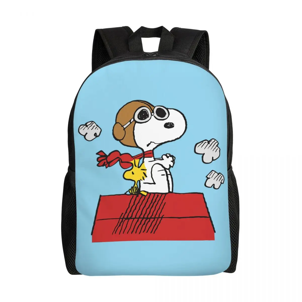 Custom Snoopy Woodstock Backpack for Boys Girls Cartoon School College Travel Bags Men Women Bookbag Fits 15 Inch Laptop