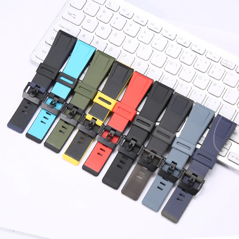 24MM Quick Release Resin Strap Suitable for Casio GA2000 Prg-650 PRW-6600 Mens Waterproof Watchband Wristband Rubber Bracelet