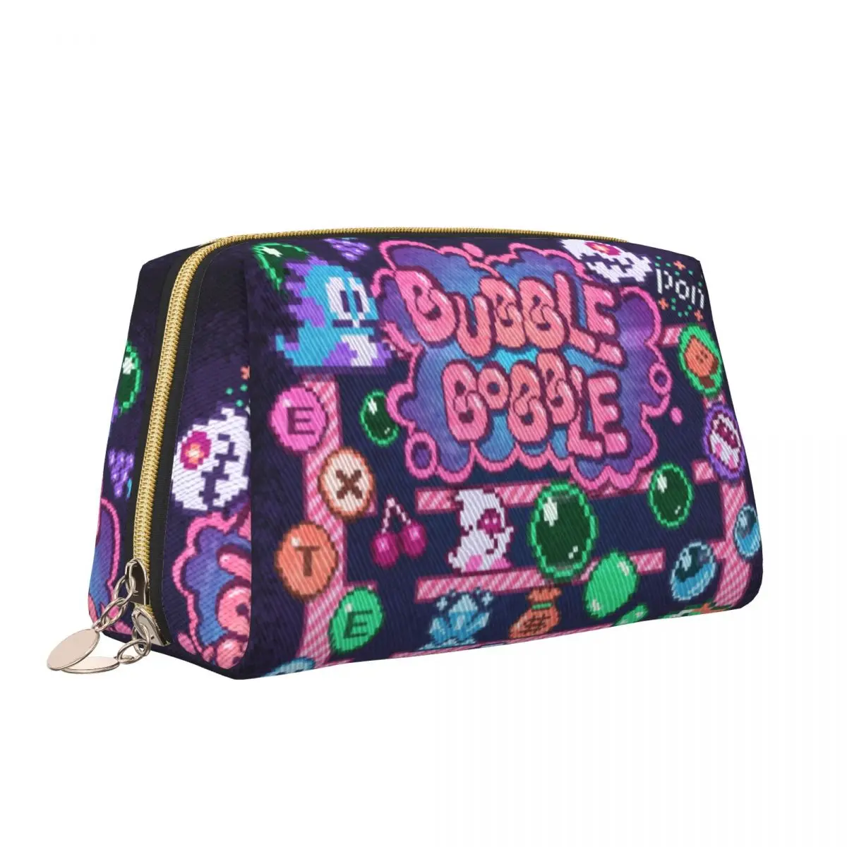 Bubbles Bobble FC Arcade Game Console Cosmetic Bag Women Kawaii Big Capacity Makeup Case Beauty Storage Toiletry Bags