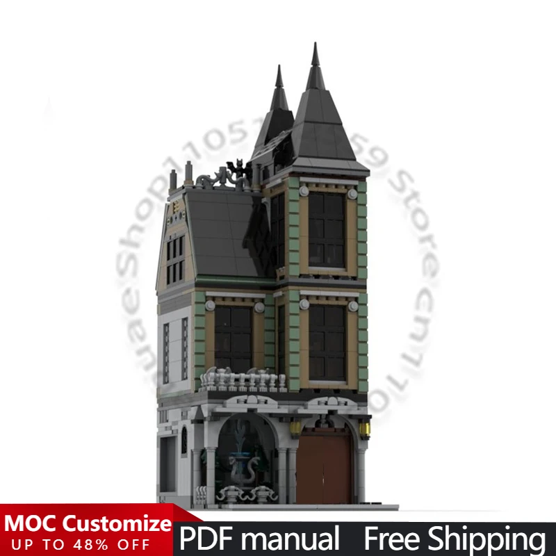 1557 PCS City Engineering Townhouse MOC Customize Modular Building Block Creative Design Brick Popular DIY Festival Toy Gift