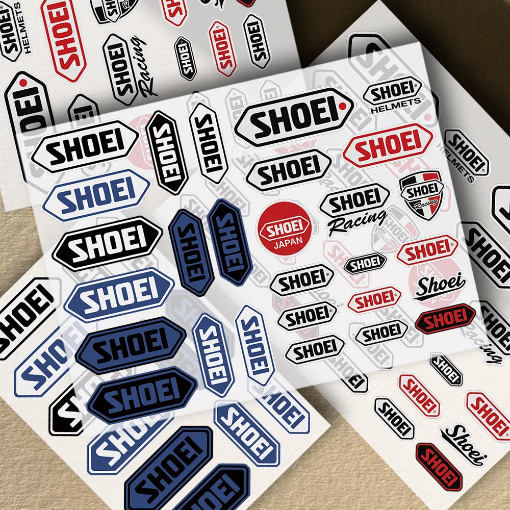 Waterproof Vinyl Sticker Motorcycle Car Bicycle Rims Safety Decal For Helmet Motocross Styling Accessories S-SHOEI