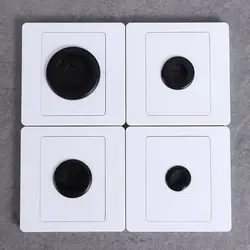 1Pc 86Type Cable Socket Panel With Rubber Pad Decorative Cover Electrical Supplies Wall Blank Panel Home Wiring Accessories Hot