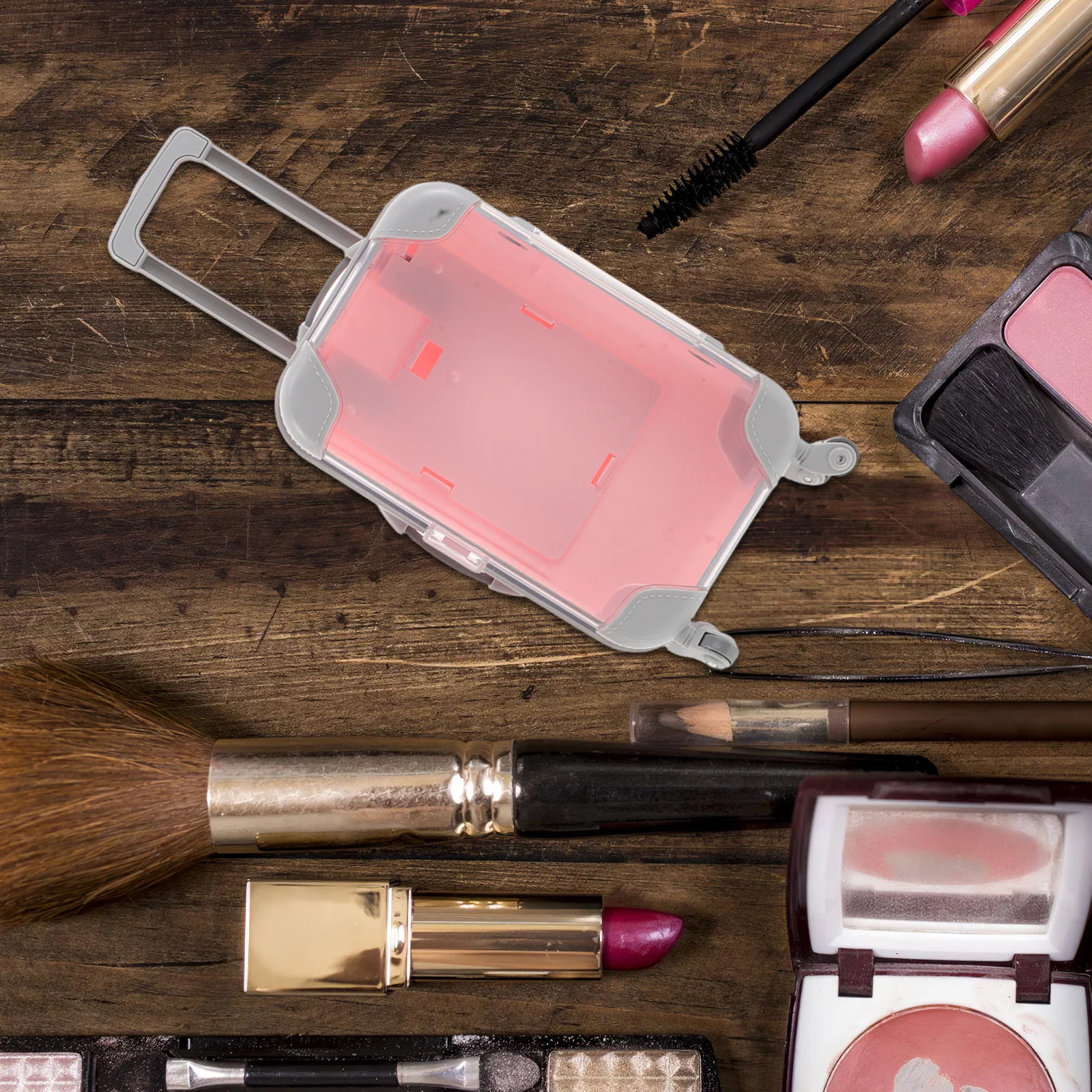 

3Pcs Mini Eyelash Storage Suitcase False Eyelash Holder Makeup Organizer Portable Lash Cluster Travel Case Small Suitcase