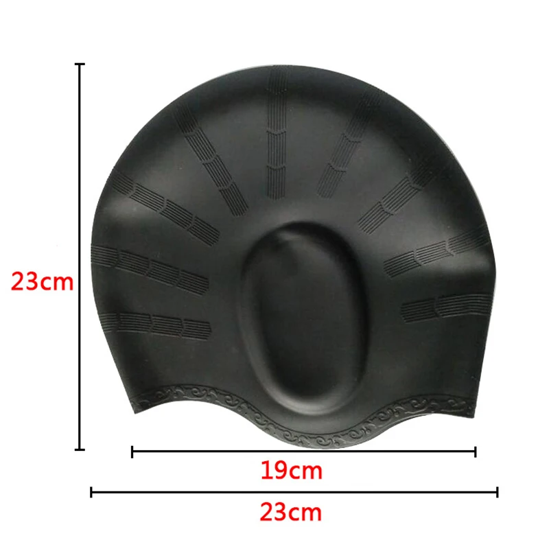 Waterproof Swimming Cap - High Elasticity, Ears Protection, Large Silicone Diving Cap for Enhanced Comfort and Durability