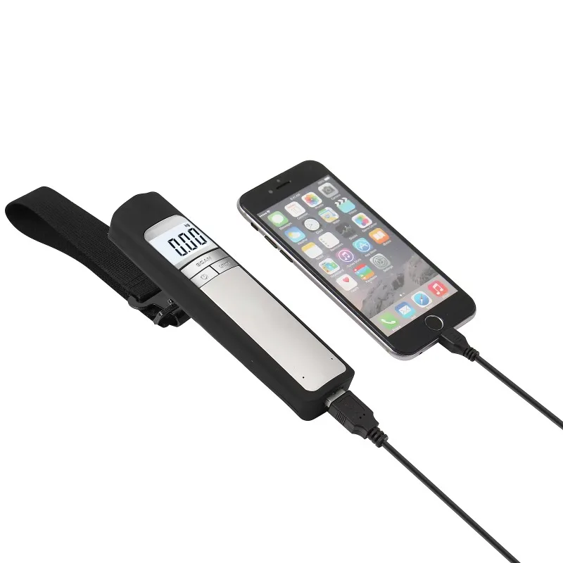High Precision Light Emitting Diode Weight Measurement Rechargeable Digital Suspension Luggage Scale Portable