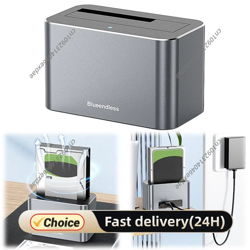 

Hard Drive Dock SAS To USB 3.0 Adapter Support Up To 20TB 2.5 3.5 Inch SATA HDD SSD Reader for 2.5 & 3.5 Inch SATA/SAS HDD SSD