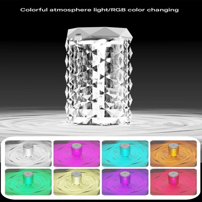 Portable Mini USB Humidifier with RGB LED Lights, 2-Speed Mist Spray for  or Office, Small Cool Mist Humidifier with Aromatherap