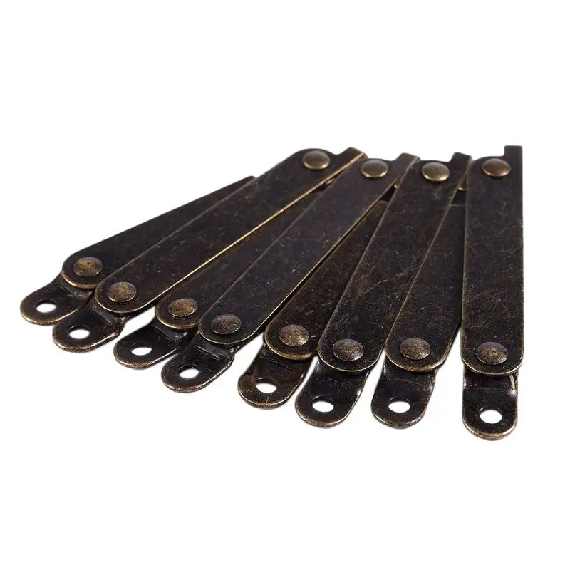 ABWR-Furniture Box Rotatable Folding Lid Support Hinge Bronze Tone 20Pcs