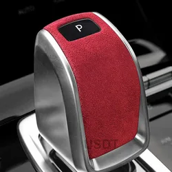 For Chery Tiggo 8 Pro PLUS 2021 2022 2023 2024 2025 Accessoriess Leather Car Gear Shift Knob Cover Suede Cap Trims