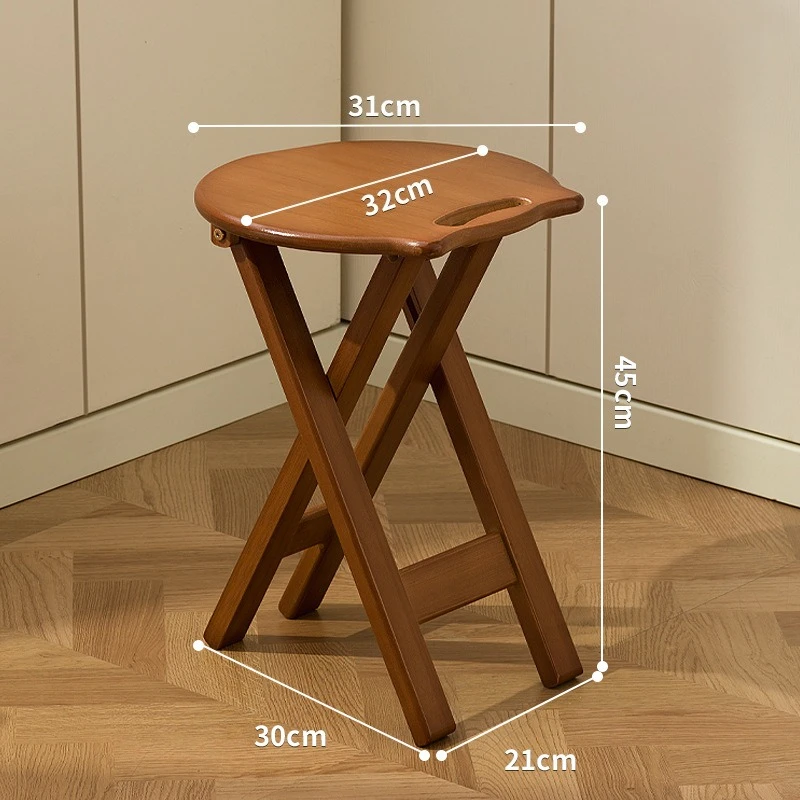 Gratis installatie van opvouwbare ladderkrukken van bamboe en hout, hoge keukenkrukken, barkrukken, huishoudelijke trappen, opbergrekken