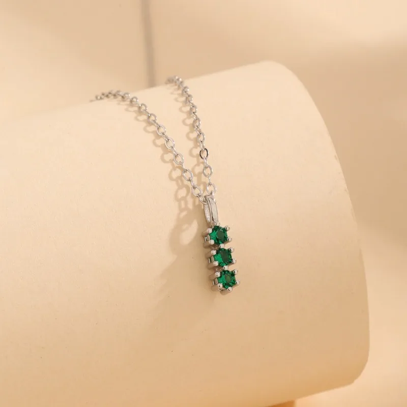 

New Personalized Collarbone Chain Simple Shape S925 Silver Necklace Female Niche Ins Design Sense