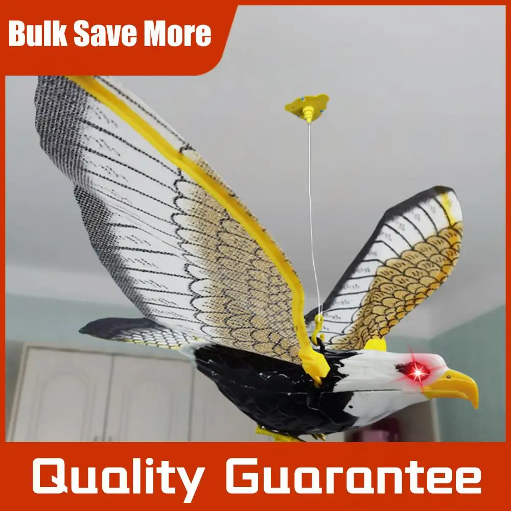 Bird Scarer Hanging Eagle Bird Scarecrow Fake Horned Hawk Decoy Fake Eagle To Scare Birds Away Bird Repellent Garden Protectors