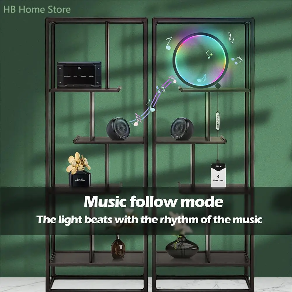 Smart RGB Night Light Phantom Desktop Atmosphere Light Gaming Desktop Ornament Bluetooth APP Control Bedroom Decoration