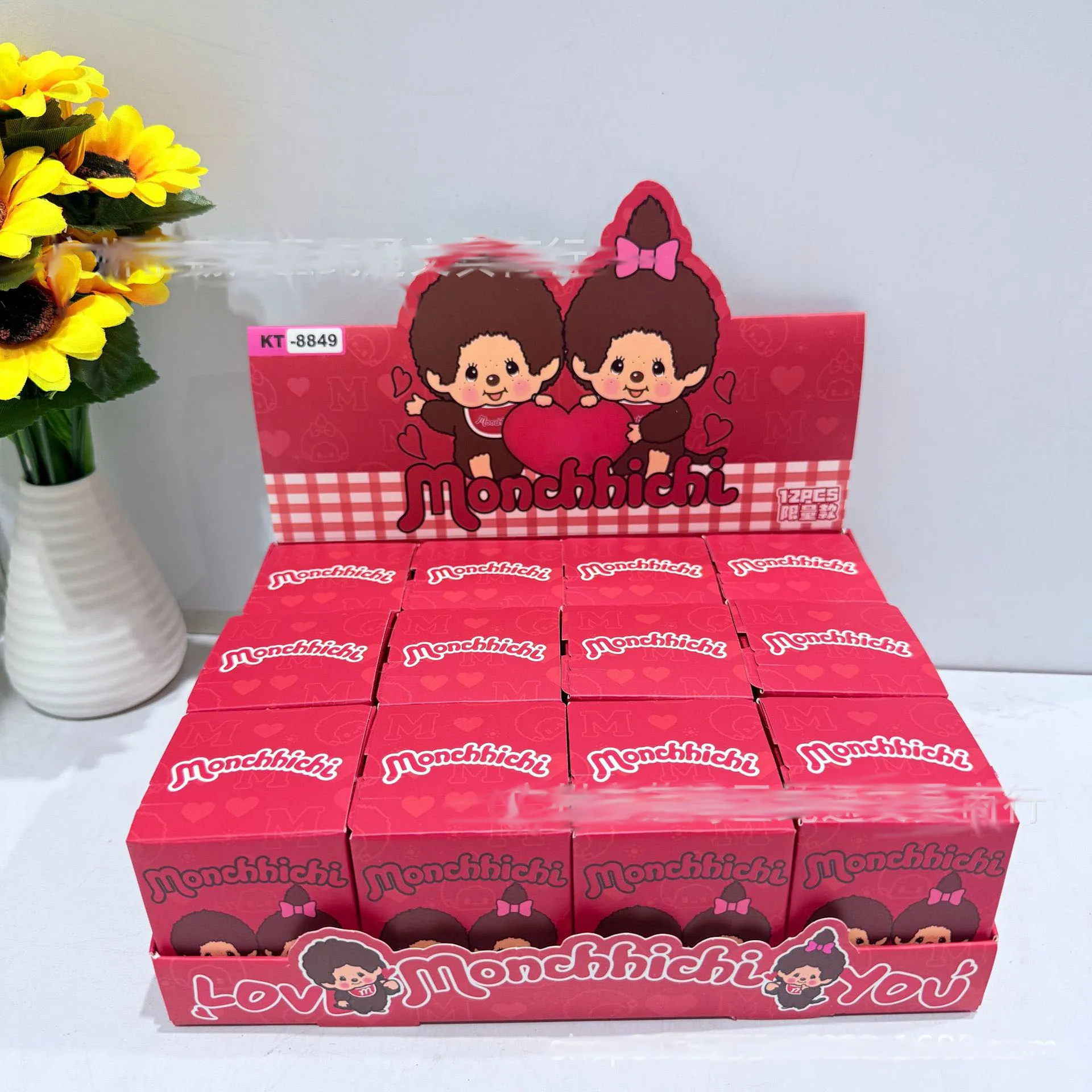 

For Monchhichi cute figurine blind box collectible toys for tabletop decoration as mini resin figurines as gifts