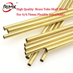 High Quality 4/4.76mm Brass Tube Shaft Sleeve for 4/4.76mm 3/16'' Flexible Shaft Flex Cable Alxe RC Boat 1pc