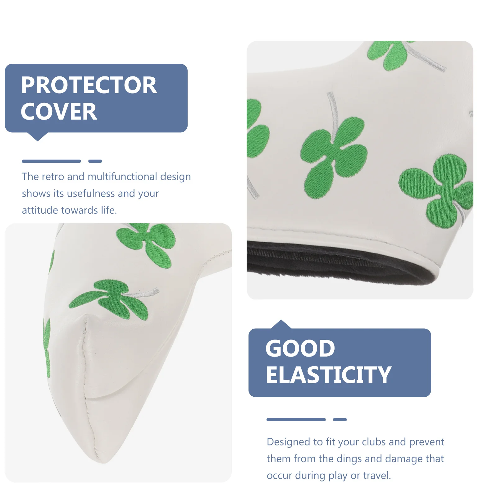 غطاء رأس نادي الجولف من البولي يوريثان، غطاء حماية مضرب ريترو مقاوم للتآكل، واقي نادي الجولف، ملحقات الجولف، واقي مضرب الجولف