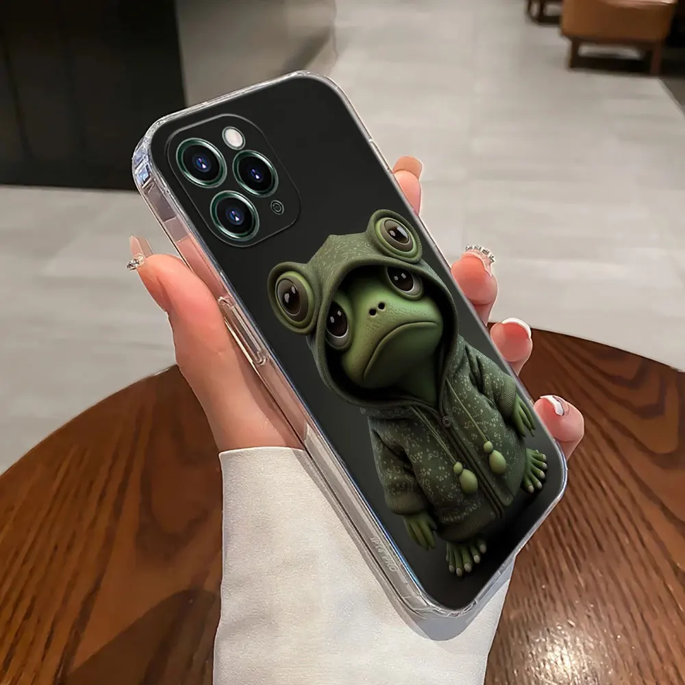 Duck Dog Frog Tiger Monkey Cartoon Case For Apple iPhone 17 16 15 14 13 12 11 Pro Max 16 Plus 16E 17Air 17Pro Phone Cover Funda view 3