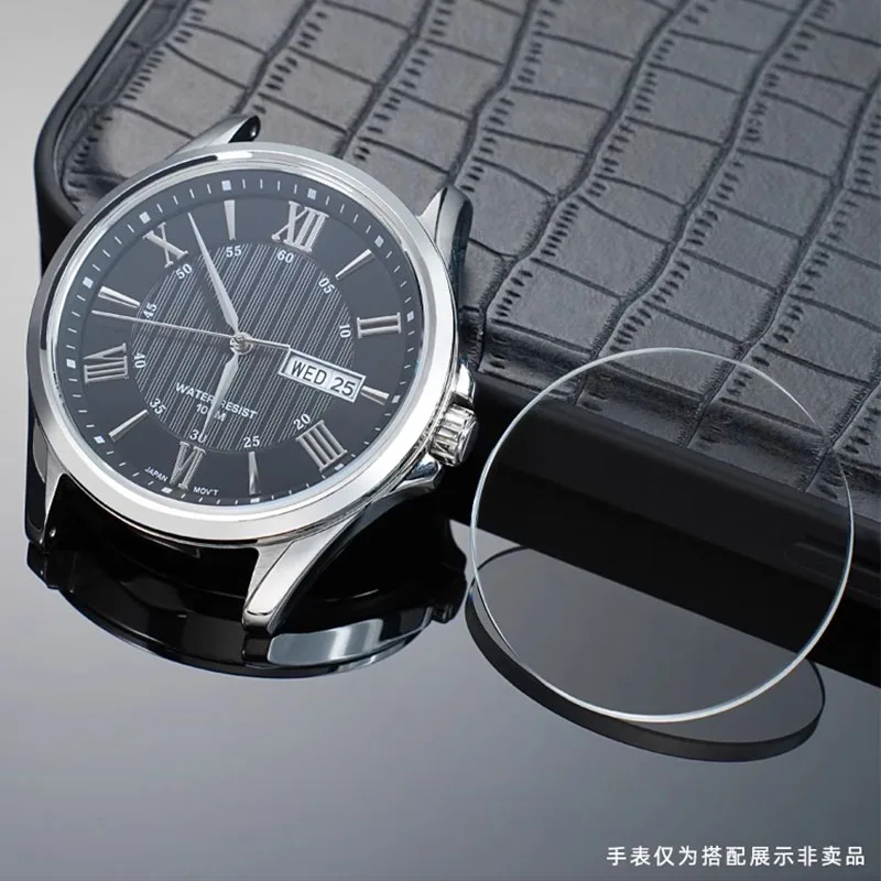 Lente de espejo de cristal de zafiro de alta calidad para Casio MTP-1384 MTP 1384 vidrio Mineral espejo transparente accesorios de piezas de reloj