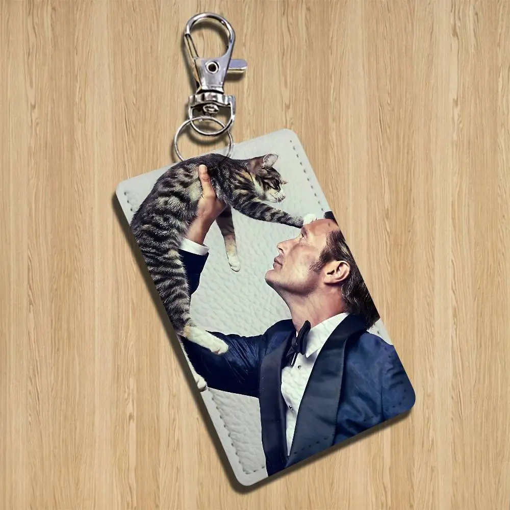 hot M-Mads Dittmann Mikkelsen Card Holder Keychain Key Ring Door Lock Access Protective Case For Security Gift
