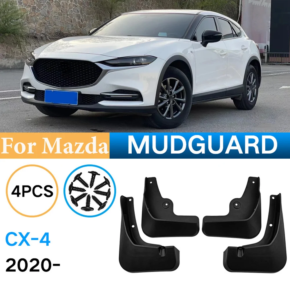 

New upgrade Car Mudguard For Mazda CX-4 2020 2021 2023 Mudguards Splash Front Rear Guards Fender Mudflaps Car Accessories