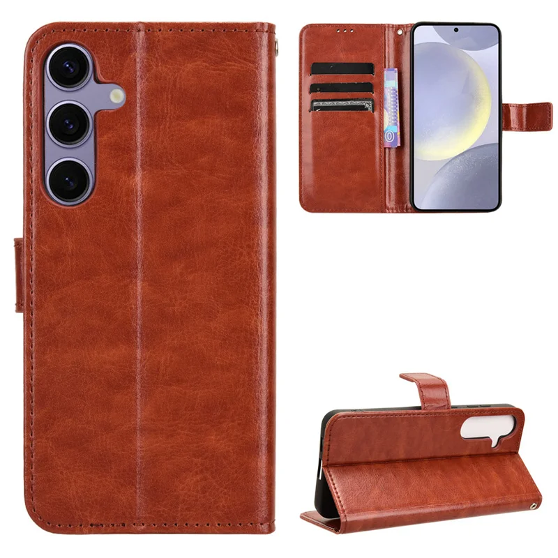 For Samsung S24 Cover Flip Luxury PU Leather Wallet Magnetic Auto Closed Full Case For Samsung Galaxy S24 Plus Phone Bags