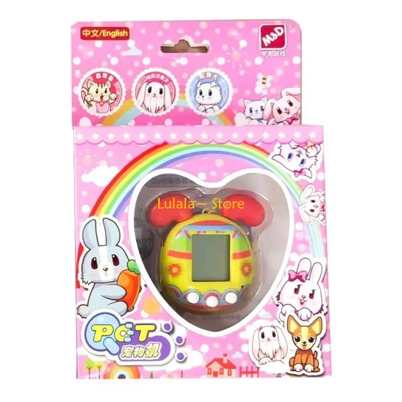 Y4QA Virtual Pet Game Handheld Console Toy Novely Pendant Kids Patience training speelgoed
