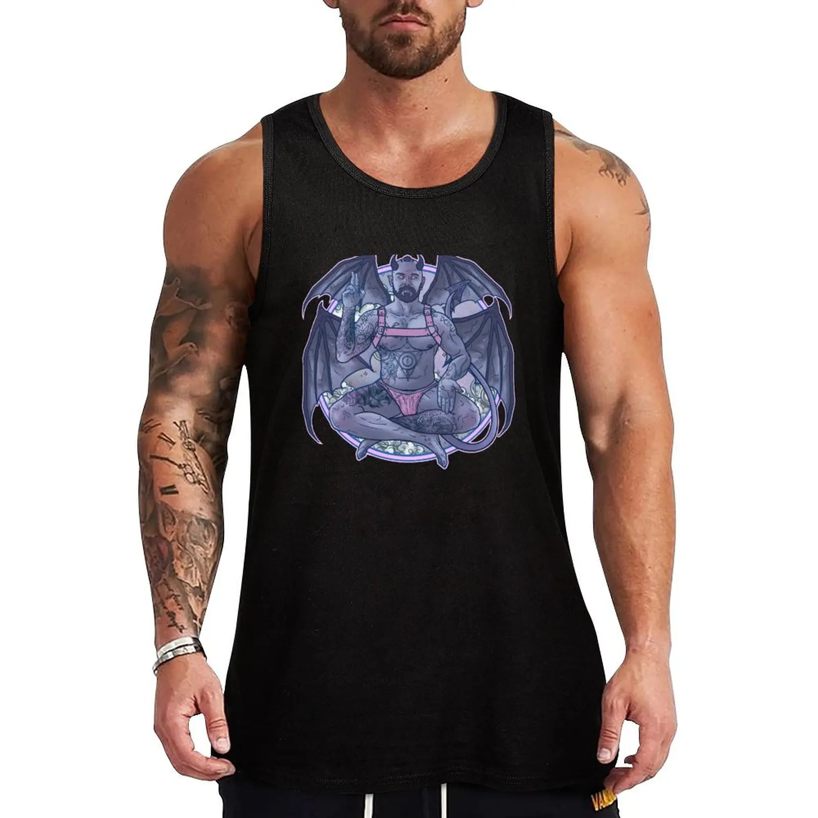 

As above, So below Tank Top gym accessories man gym top anime top men clothing