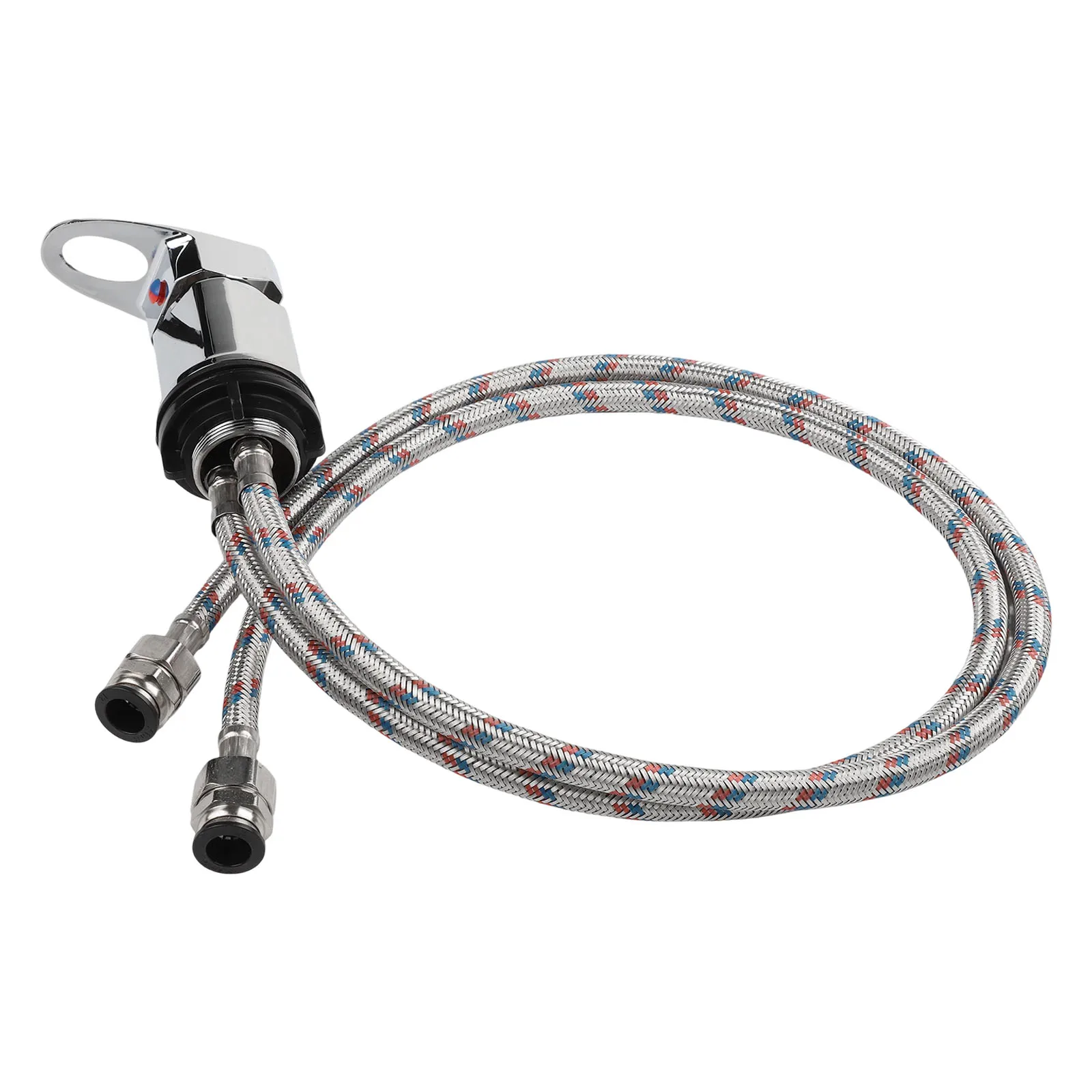 

12 смесителей для душа на колесах с хвостовиком 800 мм, смеситель для душа из нержавеющей стали для автофургонов, кемпер, фургон, аксессуары