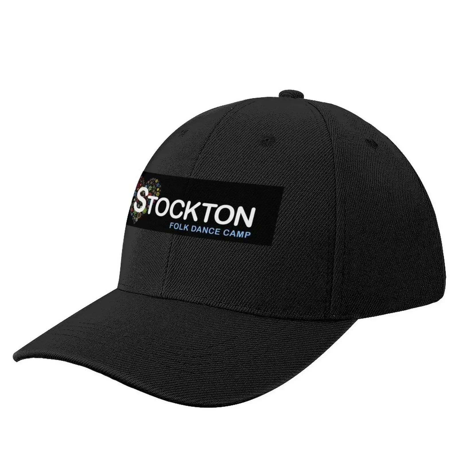 

Stockton Folk Dance Camp - Block Logo Baseball Cap summer hat New In The Hat Rave Men's Women's