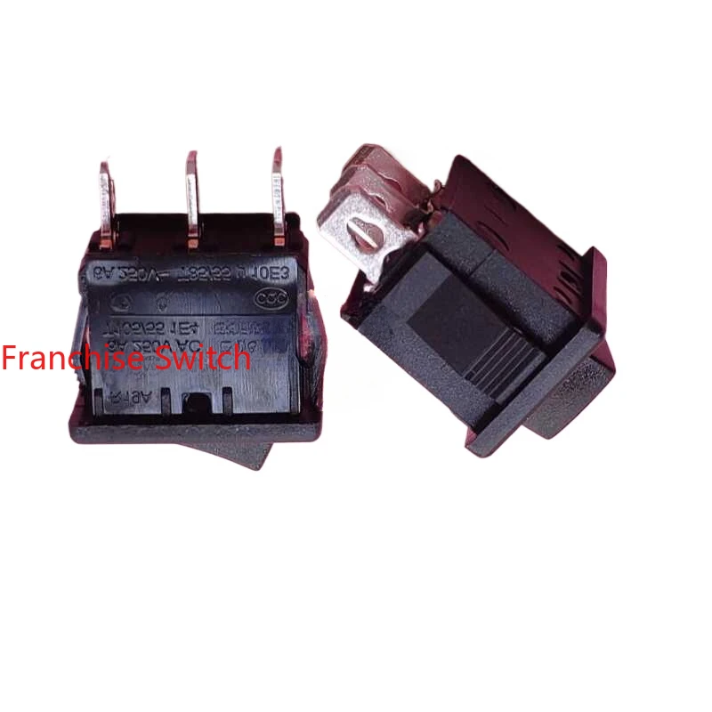 10PCS R19A three-pin two-gear self-resetting self-rebound ship switch 6A250V panel 15X21