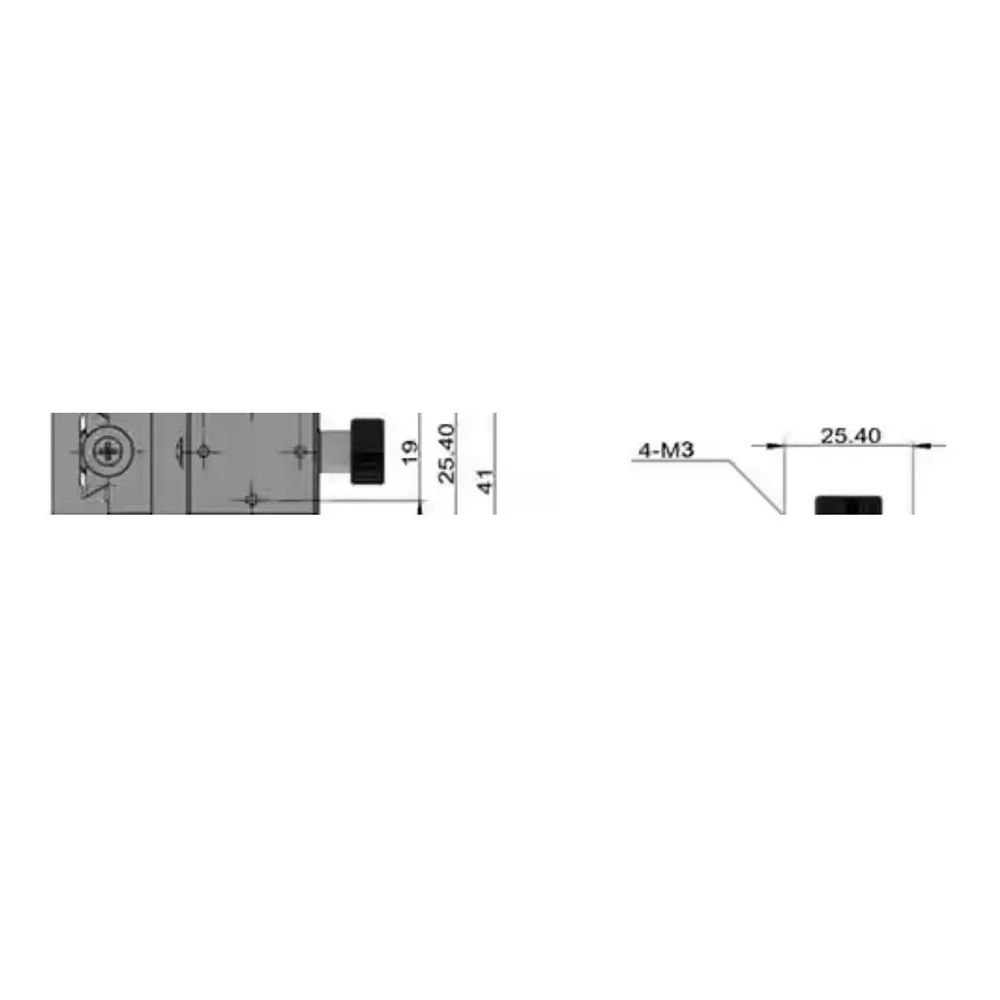 XYZ axis table swallowtail base  precision fine-tuning 3D translation stage Optical manual probe holder