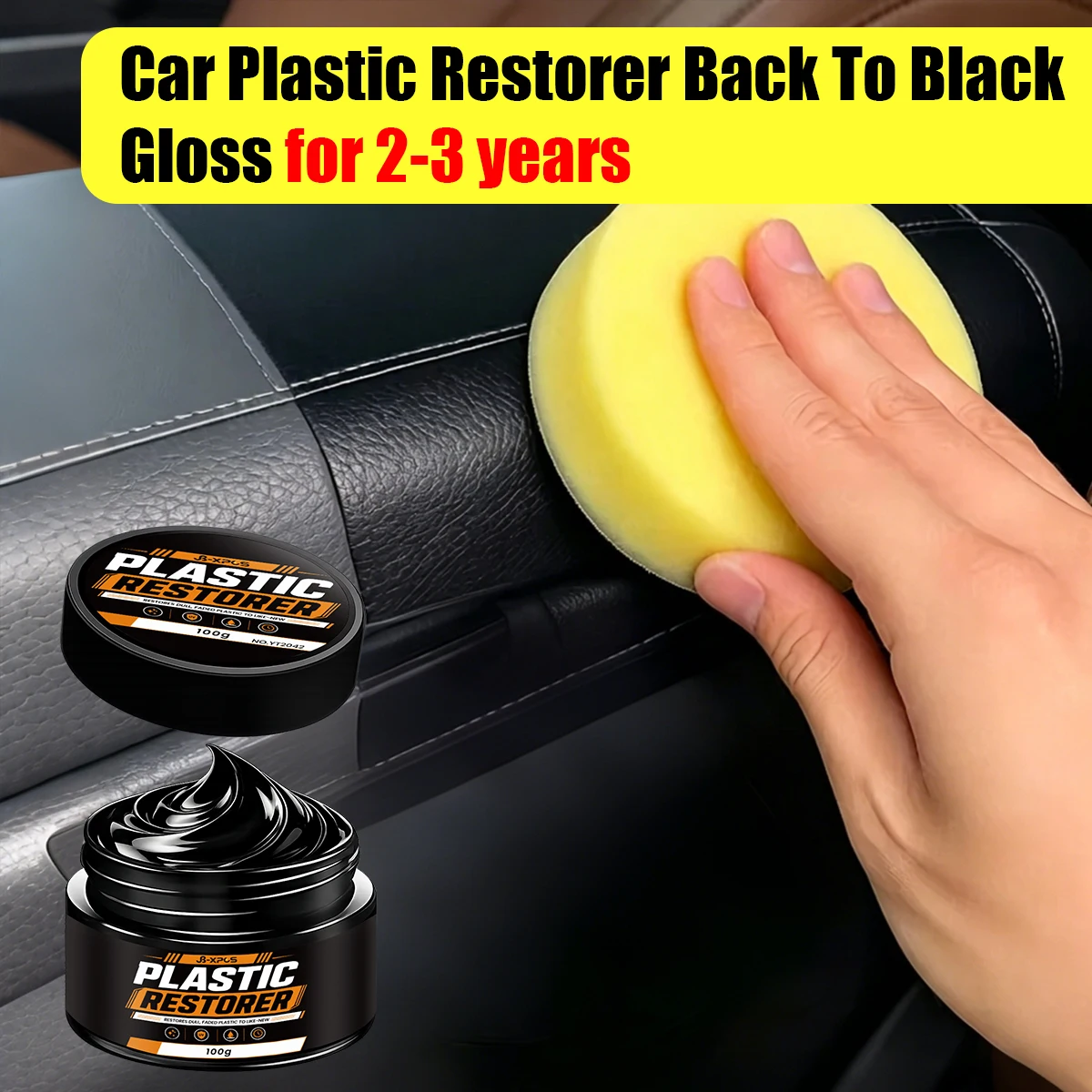 Trim Restorer Plastic - Creme Restaurador de Plástico e Couro