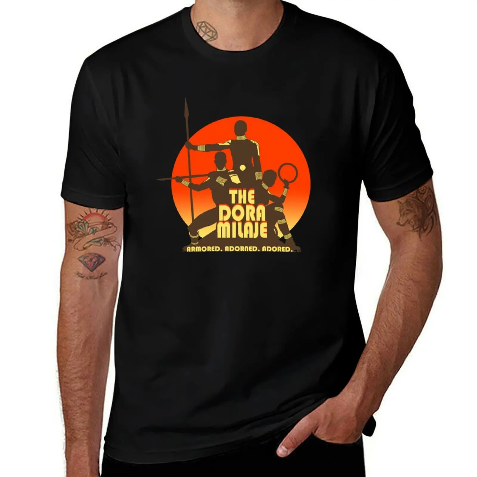 Футболка Dora Milaje, городская повседневная футболка свободного кроя