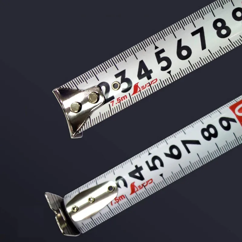 SHINWA Penguin Double-sided Graduation Tape Measure FIT GEAR 5.5mm 7.5mm With Shock Absorber Hook Guard Magnetic Holder Optional