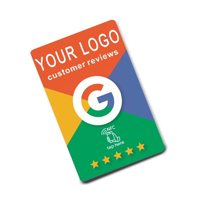 100pieces Custom Printing Google Review NFC Card wit Simple with Google review