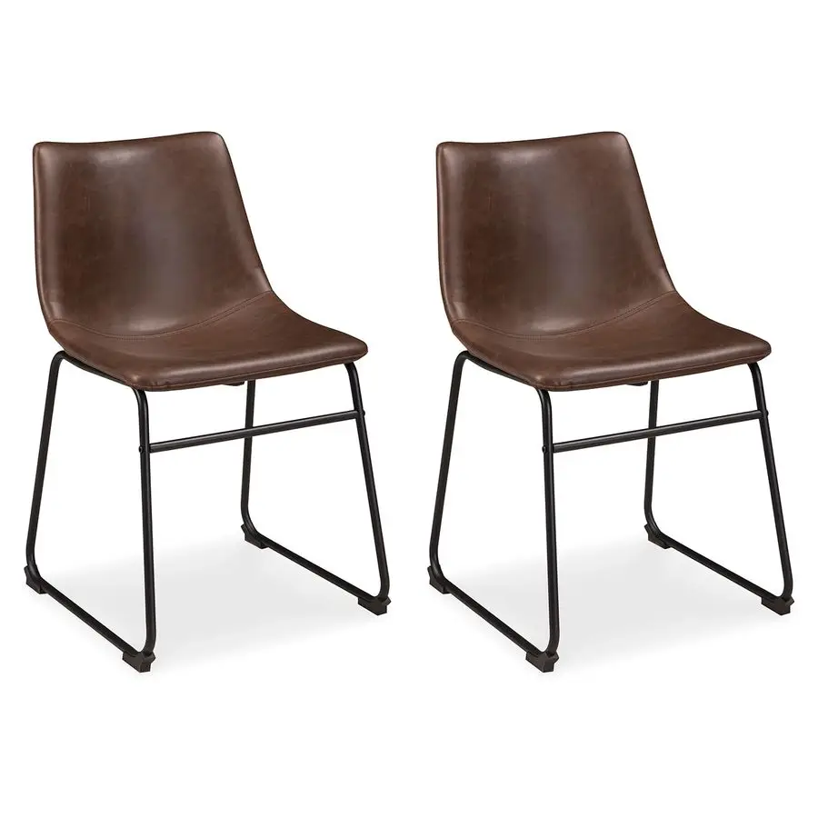 

Стул для столовой Design by Ashley Mid Century Centiar 18.75, 2 шт., черный и коричневый