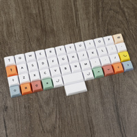 YMDK Colorful theme Dye-Sub Top print XDA Keycap 1.1mm PBT For MX Switches 40% Keyboard Planck YMD40v2 Niu40
