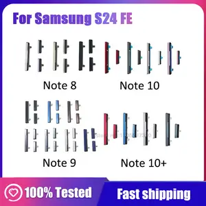 Bilashmart Note 8 9 Power Volume Side Button Key Replacement Part Samsung Note8 Note9 Note10 Plus Volume Button + Power ON/OFF Repair