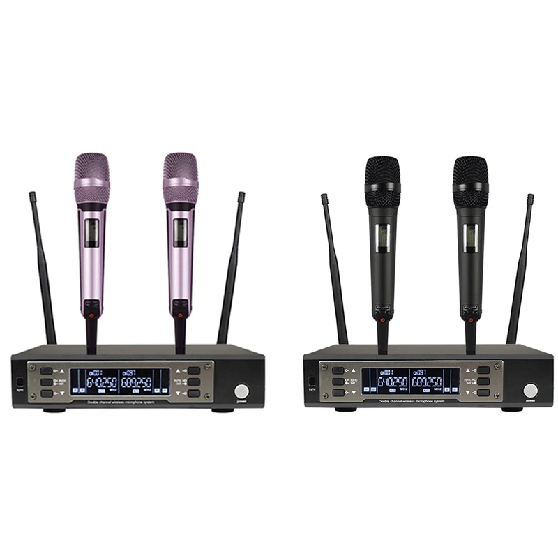 

APPLIA-EW135G4 Wireless Microphone UHF Mic Accessories Dual Channel Wireless Mic For Stage Performance US Plug