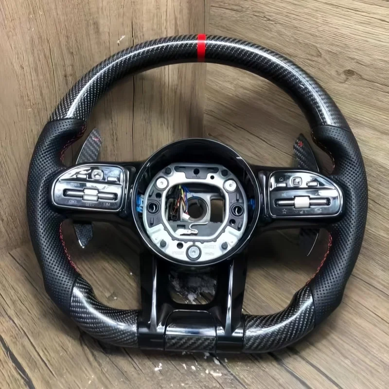 

Для Mercedes Benz AMG обновление рулевого колеса из углеродного волокна подходит для GT C190 W205 C205 W166 X167 W177 W290 W217 W222 S63 G63 GT63 GTS G