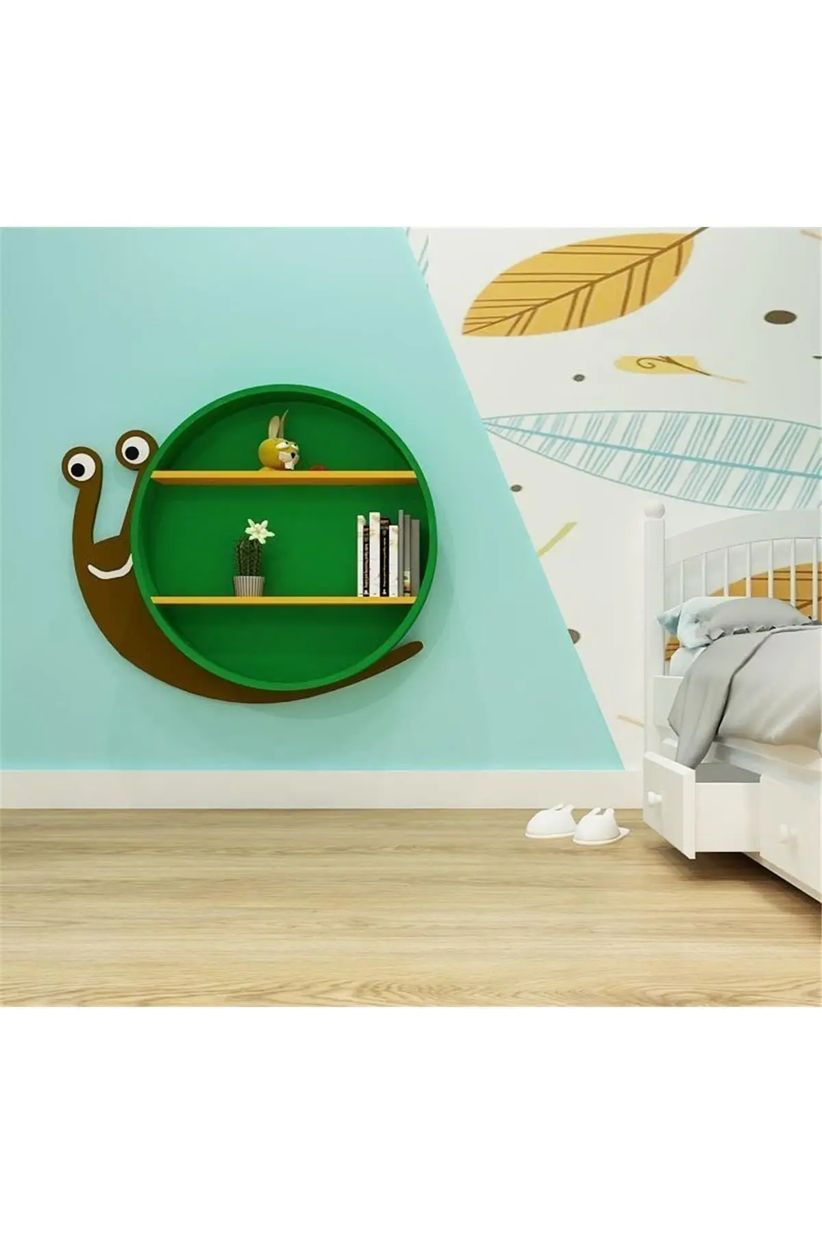 Kinderkamer Ontwerp Handig Slak Muur Boekenplank