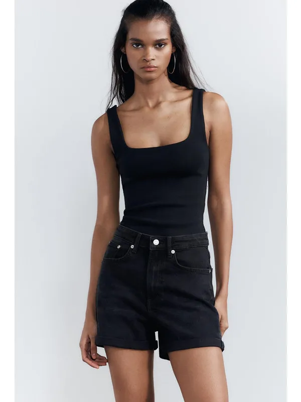 

Новые женские джинсовые шорты с высокой талией, свободного прямого кроя, удобные, летние, повседневные, из денима