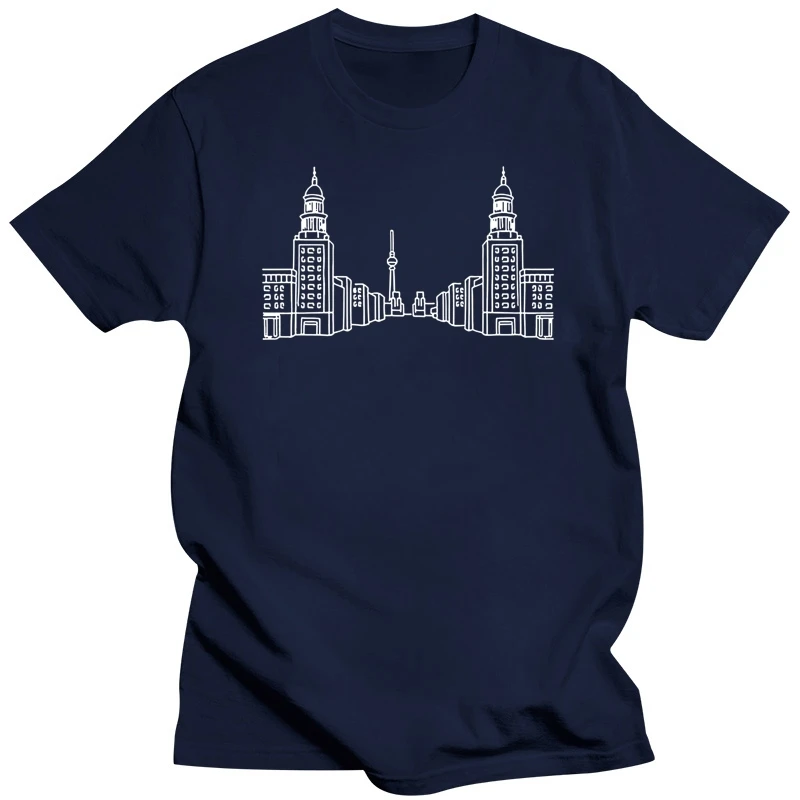 Men's Frankfurter Tor Berlin t shirt create 100% cotton Euro Size S-3xl Unique Graphic Casual Spring cool shirt