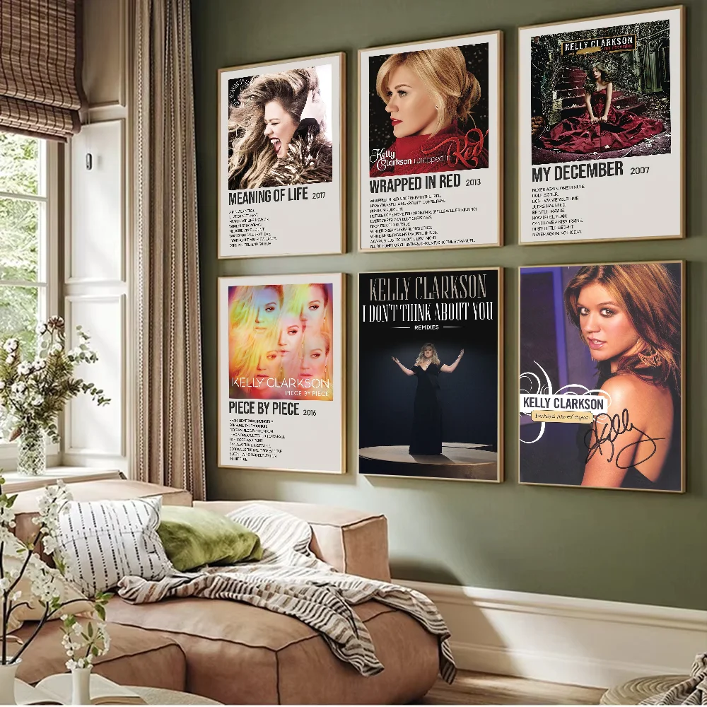 Singer K-Kelly ClarksonS Poster Prints Artwork festival Bedroom Club living room Home Deco