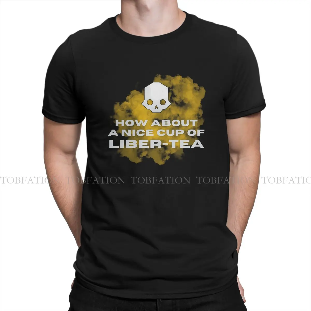 LIBER-TEA Smoke Unique TShirt Helldivers Leisure T Shirt 100% Cotton Hot Sale Stuff For Men Women