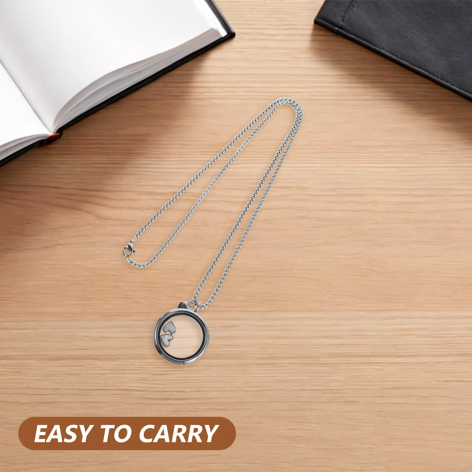 

Pet Memorial Necklace Stainless Custom Inscription Memorial Jewelry Keepsake Gift Remembrance Pendant