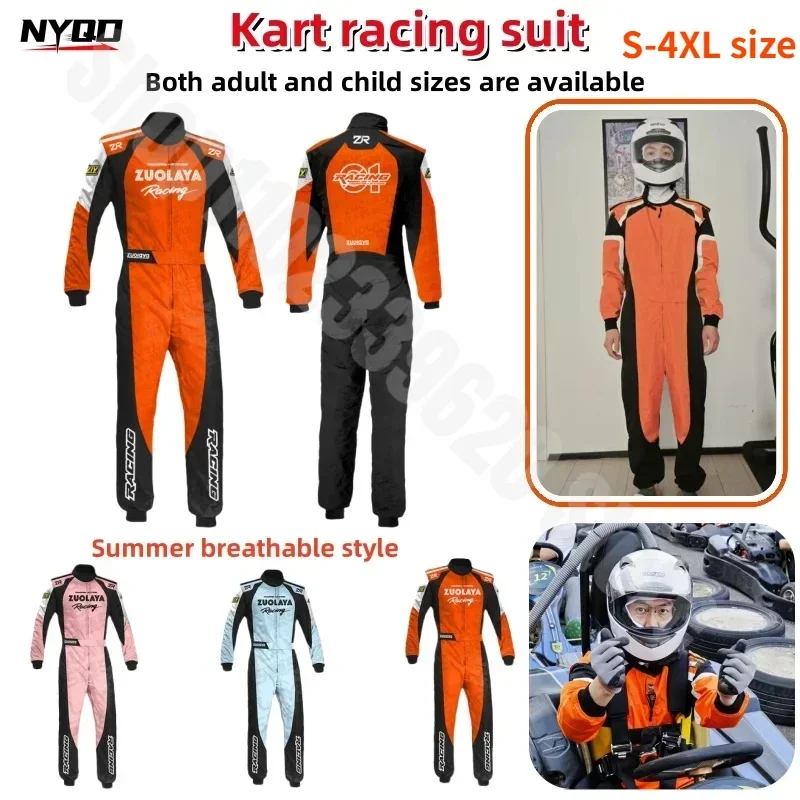 Kart Racing Breathable Outdoor ATV Training Suit Adult/children Motorcycle Riding Suit F1 Training Suit Kart Racing Quick Drying